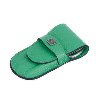 Маникюрный набор Erbe, 4пр. Футляр: натур.кожа, цвет мятный