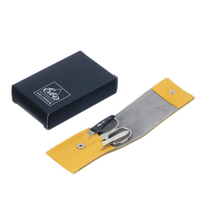 Маникюрный набор Erbe, 3пр. Футляр: натур.кожа, цвет желтый