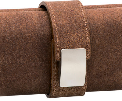 Маникюрный набор Erbe, 5пр. Футляр: натур.кожа, цвет коричневый