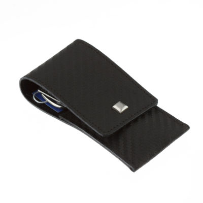 Маникюрный набор Erbe, 3 пр. Футляр: натуральная кожа, цвет черный