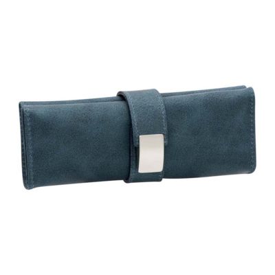 Маникюрный набор Erbe, 5пр. Футляр: натур.кожа, цвет- морская волна