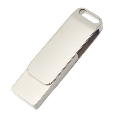 Флеш накопитель Bergamo, USB 2.0 16GB, металл, серебро