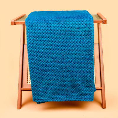 Плед WAFFLE, светло-синий