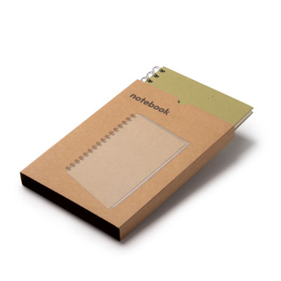 Блокнот на пружине RANIC, бежевый