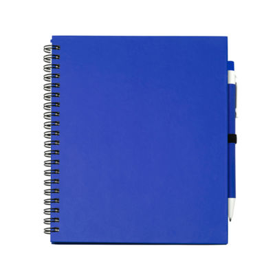 Блокнот Leynax с ручкой, королевский синий