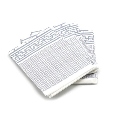 Биоразлагаемая скатерть, бело-серая, набор 5шт