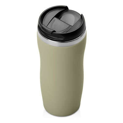 Термокружка Mony Steel 350 мл, soft touch, оливковый