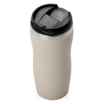 Термокружка Mony Steel 350 мл, soft touch, бежевый