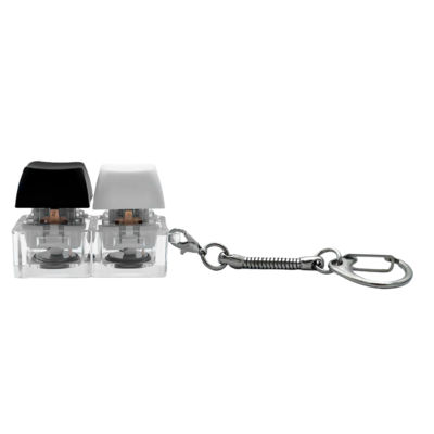 Брелок KeyDuo с LED подсветкой (фонарик), чёрно-белый