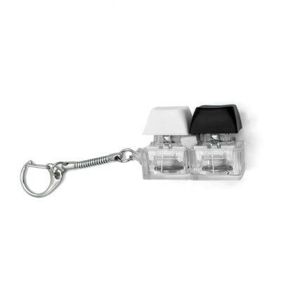 Брелок KeyDuo с LED подсветкой (фонарик), чёрно-белый