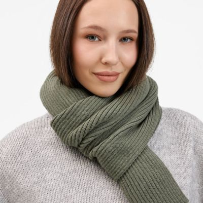 Шарф Catch Match, зеленый (полынь)