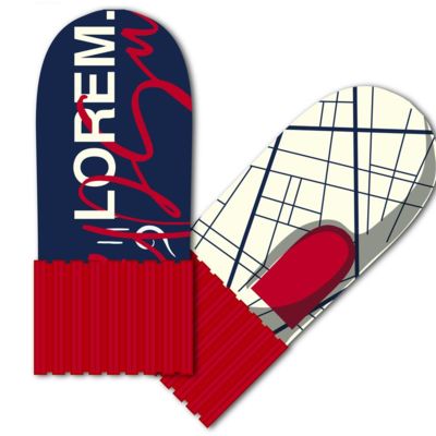 Варежки на заказ Joyful Grand, акрил, размер L/XL