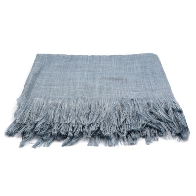 Плед полушерстяной COMFORT, светло-серый 