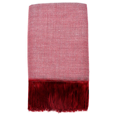 Плед полушерстяной COMFORT, бордовый