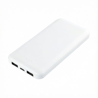 Внешний аккумулятор (powerbank) «Amper», 10 000 mAH, 5V 2.0 A, белый