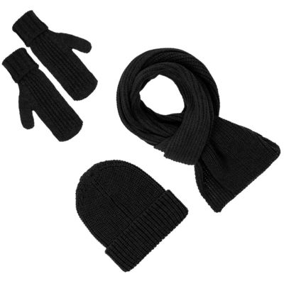 Набор Nordkyn Full Set с шарфом, черный