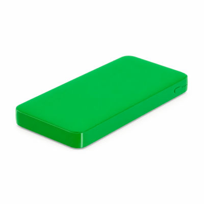 Внешний аккумулятор Polus, 10000 Mah, софт-тач покрытие, зеленый