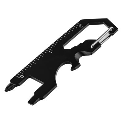 Брелок-карабин/мультитул Tools Unic мультифункциональный, 8 в 1, черный
