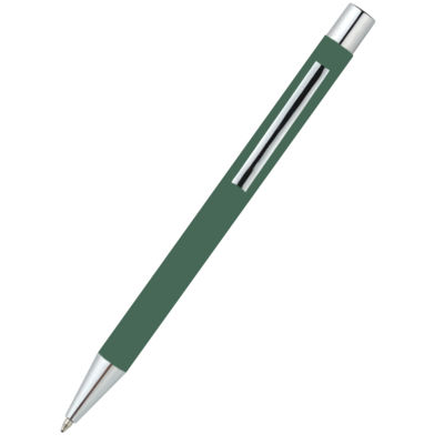 Ручка металлическая Rebecca софт-тач, темно-зеленая
