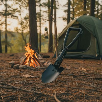 Лопата складная Multi Shovel Pro в чехле, чёрная