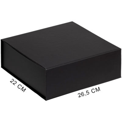 Подарочная коробка, размер 26,8*22,3*10,4 см, Solution Prestige Grande Fabrique  с магнитным клапаном, черная