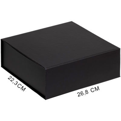 Подарочная коробка, размер 26,8*22,3*10,4 см, Solution Prestige Grande Fabrique  с магнитным клапаном, черная