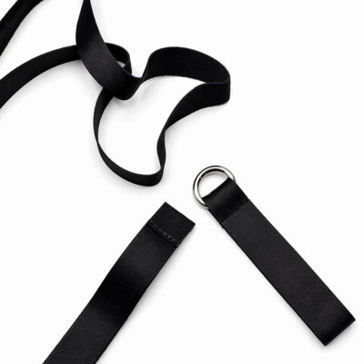 Термос Hike c ланьярдом и манжетой, чёрный