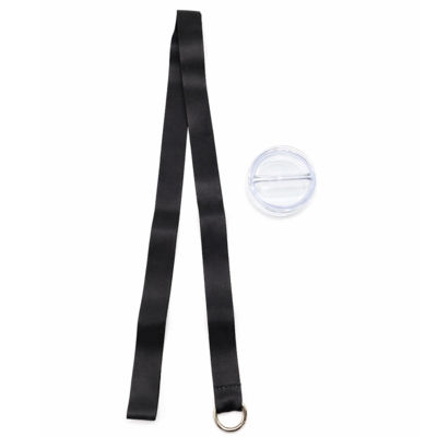 Термос Hike c ланьярдом и манжетой, чёрный