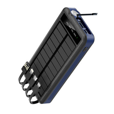 Внешний аккумулятор Xyron с солнечной панелью, 10000 mAh, синий