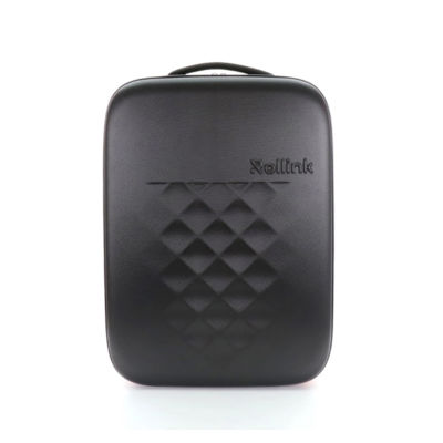 Чемодан складной Rollink Earth 55x40x20 см, 2 колеса, черный/оранжевый