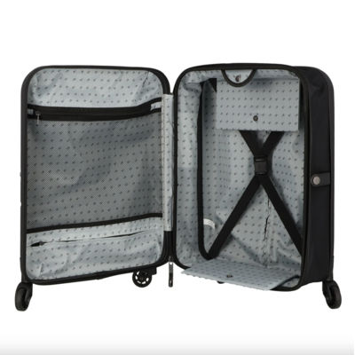 Чемодан складной Rollink FLEX LIGHT 55x40x20 см, 4 колеса, черный