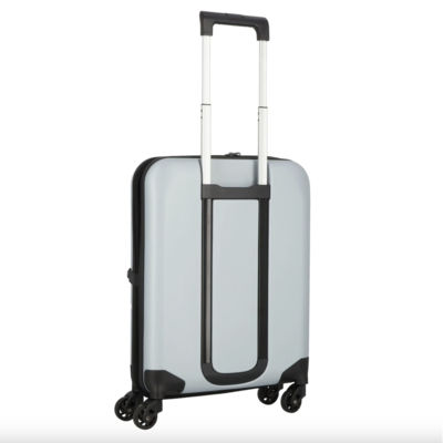 Чемодан складной Rollink FLEX LIGHT 55x40x20 см, 4 колеса, светло-серый