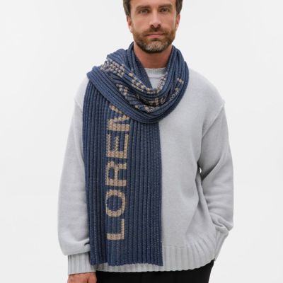 Шарф на заказ InRib Grand, XXXL, полушерсть