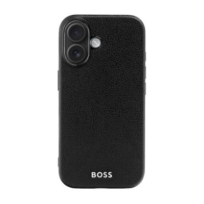 Чехол для iPhone 16, черный с текстурой