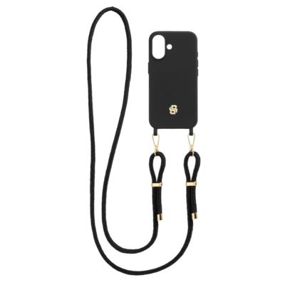 Чехол для iPhone 16 Double B черный с золотом