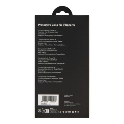 Чехол для iPhone 16 Double B черный с золотом