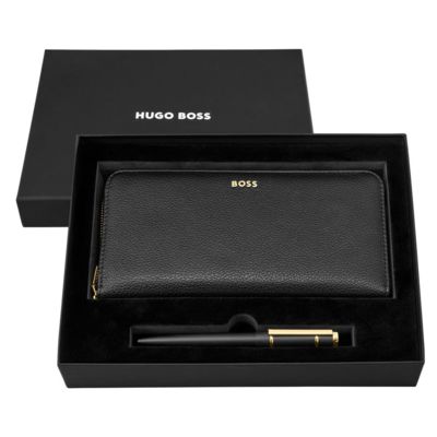 Набор HUGO BOSS (шариковая ручка и дорожный кошелек)