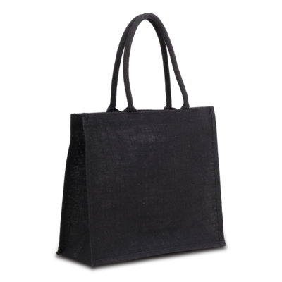 Сумка-шоппер из джута Nice Shopper, черная
