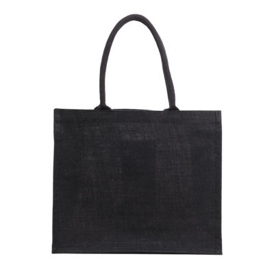 Сумка-шоппер из джута Nice Shopper, черная