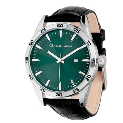 Часы Tempus с черным и зеленым циферблатом