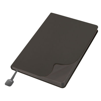 Ежедневник Flexy Velours de Soie Color А5, темно-серый, недатированный, в гибкой обложке
