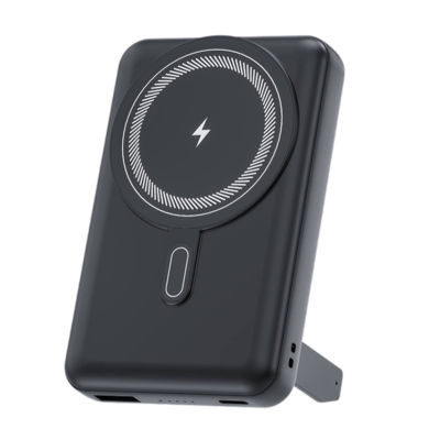 Магнитный внешний аккумулятор Axion с беспроводной зарядкой (15W), 10000 Mah, черный