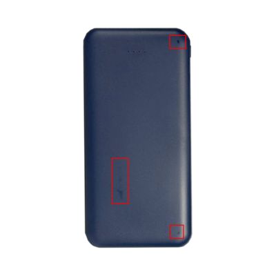 Внешний аккумулятор (powerbank) «Amper», 10 000 mAH, 5V 2.0 A, темно-синий