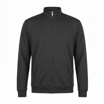 Толстовка унисекс на молнии KINETIC, чёрный, XL, 50 % хлопок, 50% полиэстер, 260 г/м2