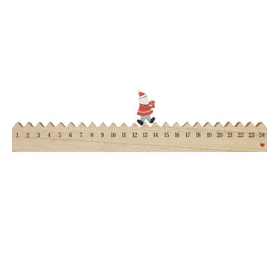 Деревянный календарь WALKING SANTA