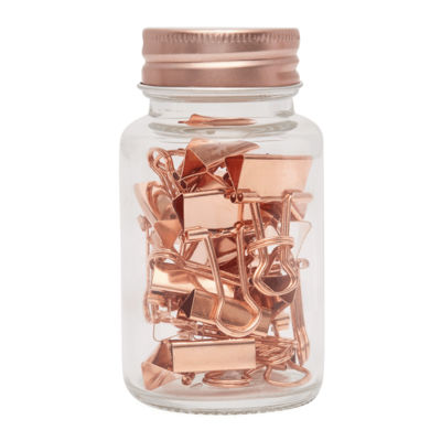 Скрепки в банке COPPER CLAMP