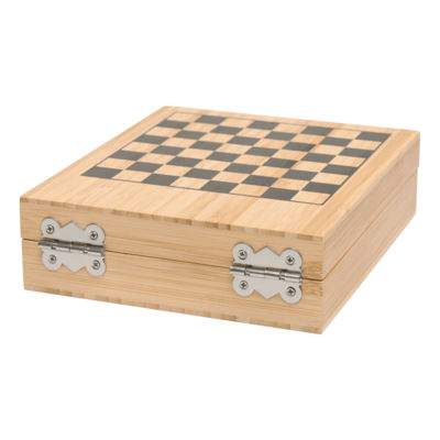 Набор для вина с шахматной игрой BAMBOO CHESS