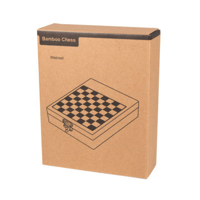Набор для вина с шахматной игрой BAMBOO CHESS