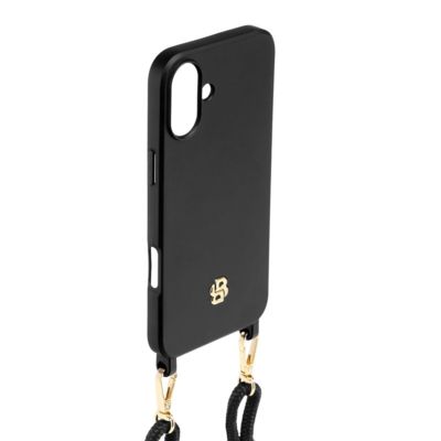 Чехол для iPhone 16 Double B черный с золотом