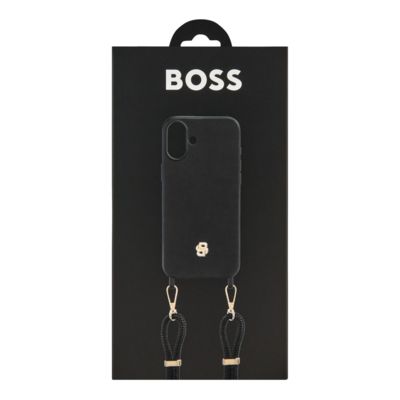 Чехол для iPhone 16 Double B черный с золотом